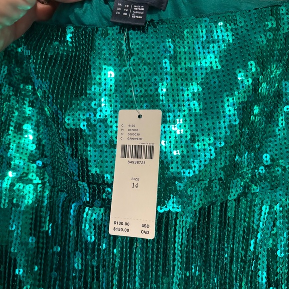 NWT Anthropologie Maeve Sequined Flapper Skirt size 14 - Picture 4 of 5